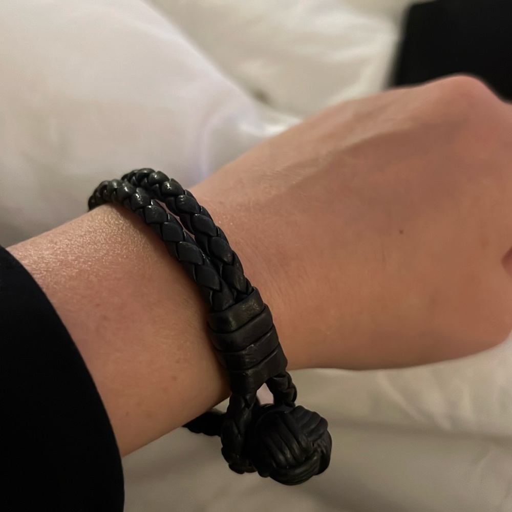 Bottega Venetta Leather rope bracelet